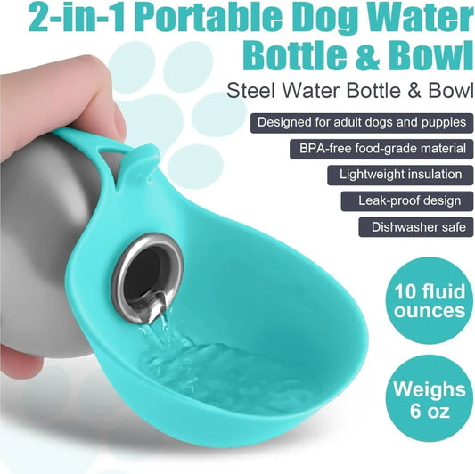 Portable Stainless Steel Pet Water Bottle
