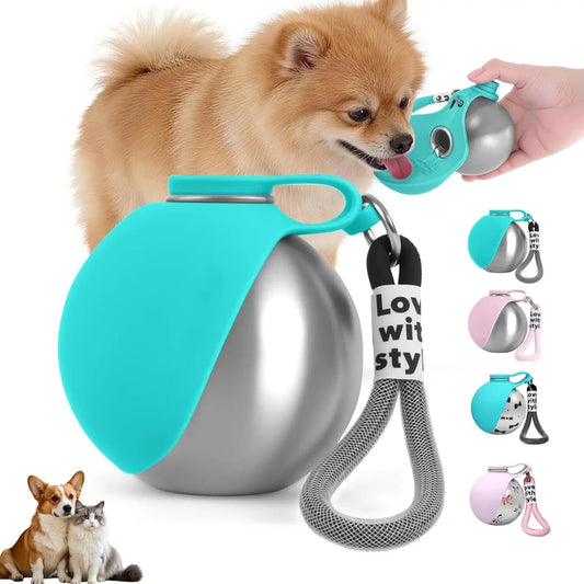 Portable Stainless Steel Pet Water Bottle